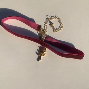 Faux Velvet Rose Choker